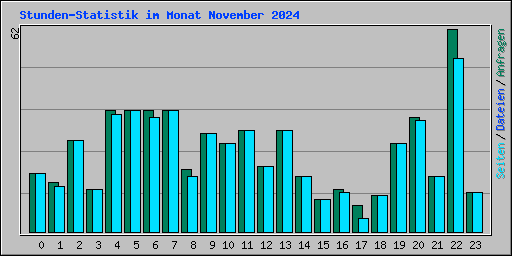 Stunden-Statistik im Monat November 2024