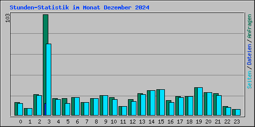 Stunden-Statistik im Monat Dezember 2024