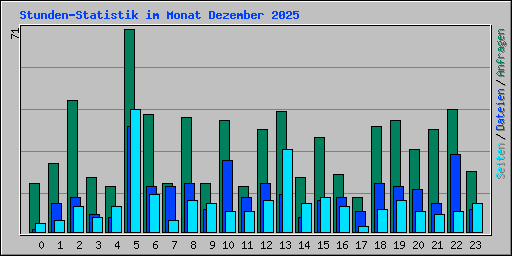Stunden-Statistik im Monat Dezember 2025