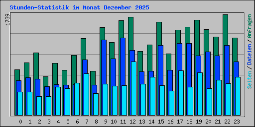 Stunden-Statistik im Monat Dezember 2025